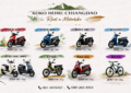Motorbike rental price list in Chiang Dao including Honda Click, Wave, Scoopy, CT125, electric bikes, and bicycles at KOKO HOME Chiang Dao